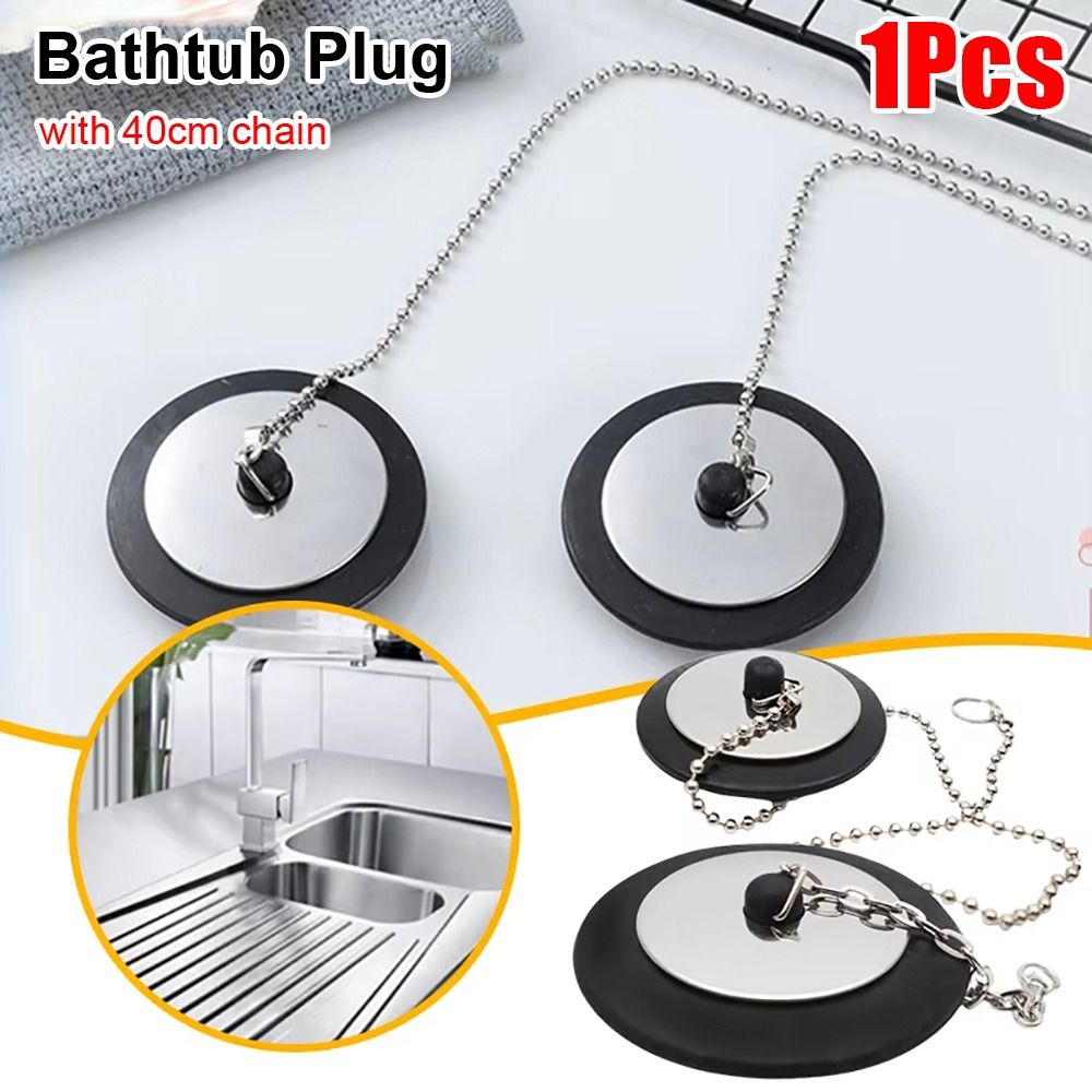 1Pcs Durable Rubber Tub Stoppe - Drain Pipe Clip บทวิจารณ์และราคา