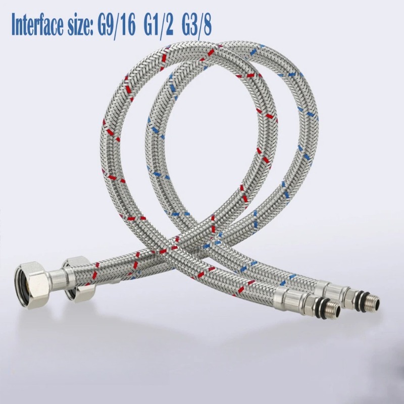 2PCS 60cm Flexible Plumbing Pi - Flexible Hose Braided บทวิจารณ์และราคา