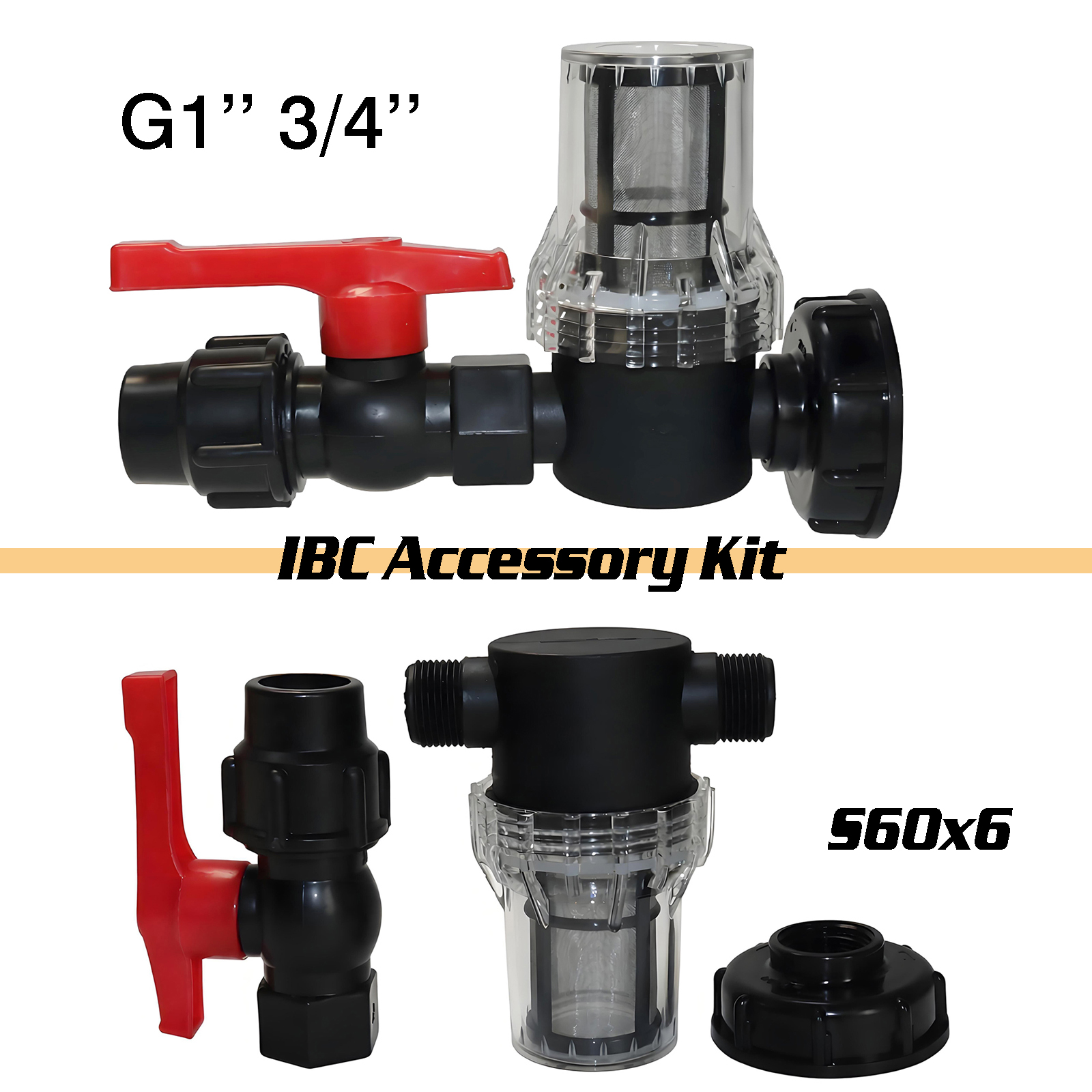 3Pcs Kit IBC water tank filter - Float Ball Valve บทวิจารณ์และราคา