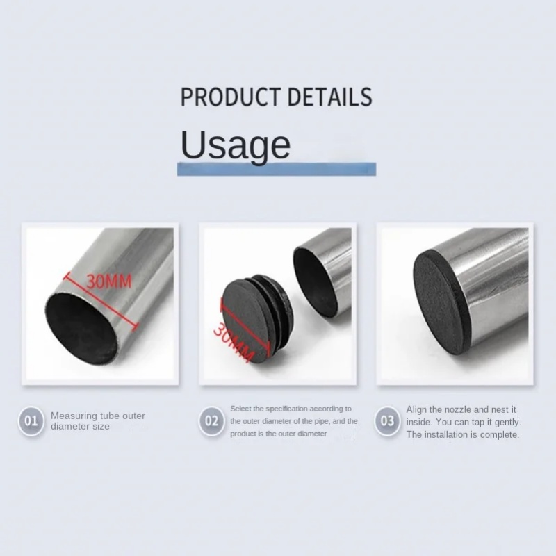 8 PCS Black Round Plastic Blan - Plastic Pipe Clip บทวิจารณ์และราคา