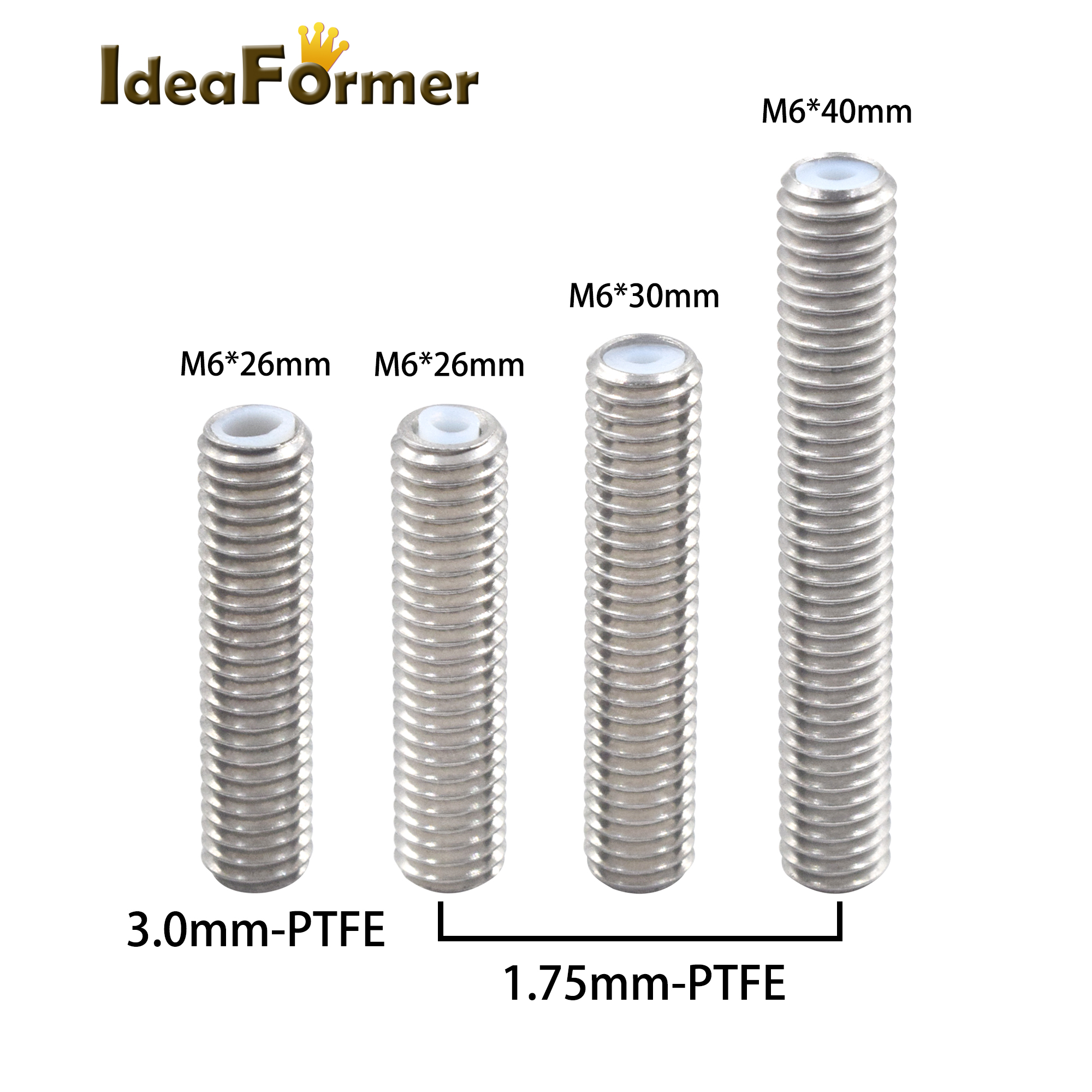 5pcs 3D Printer Stainless Stee - Ptfe Tape Thread บทวิจารณ์และราคา