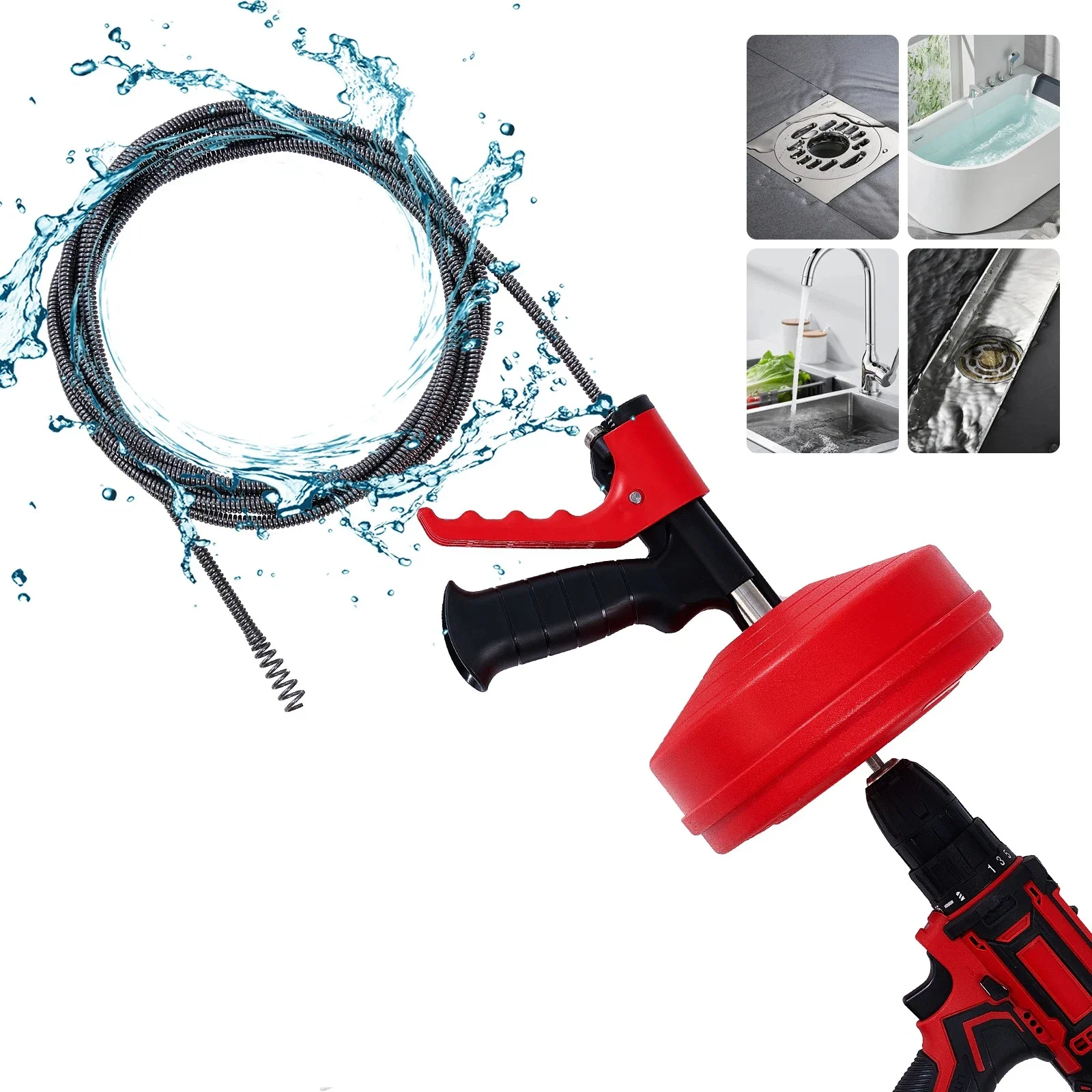 Drain Auger Clog Remover Flexi - Drain Snake Flexible บทวิจารณ์และราคา