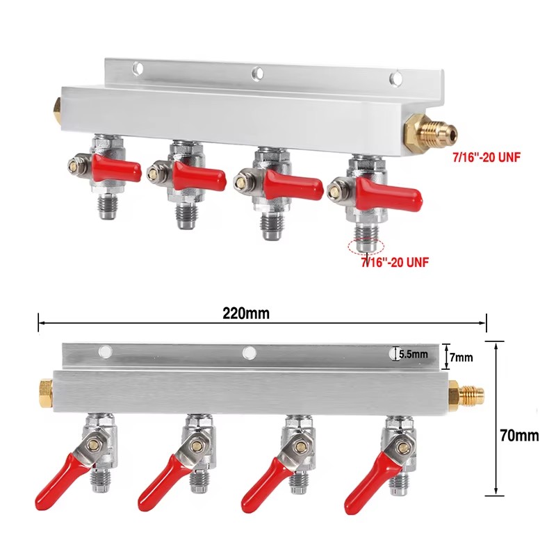 IMAICTUU 4 Way Gas Manifold Co - Push Fit Connector บทวิจารณ์และราคา