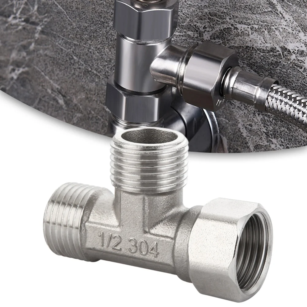 Stainless Steel T Adapter G1/  - Shower Valve Cartridge บทวิจารณ์และราคา