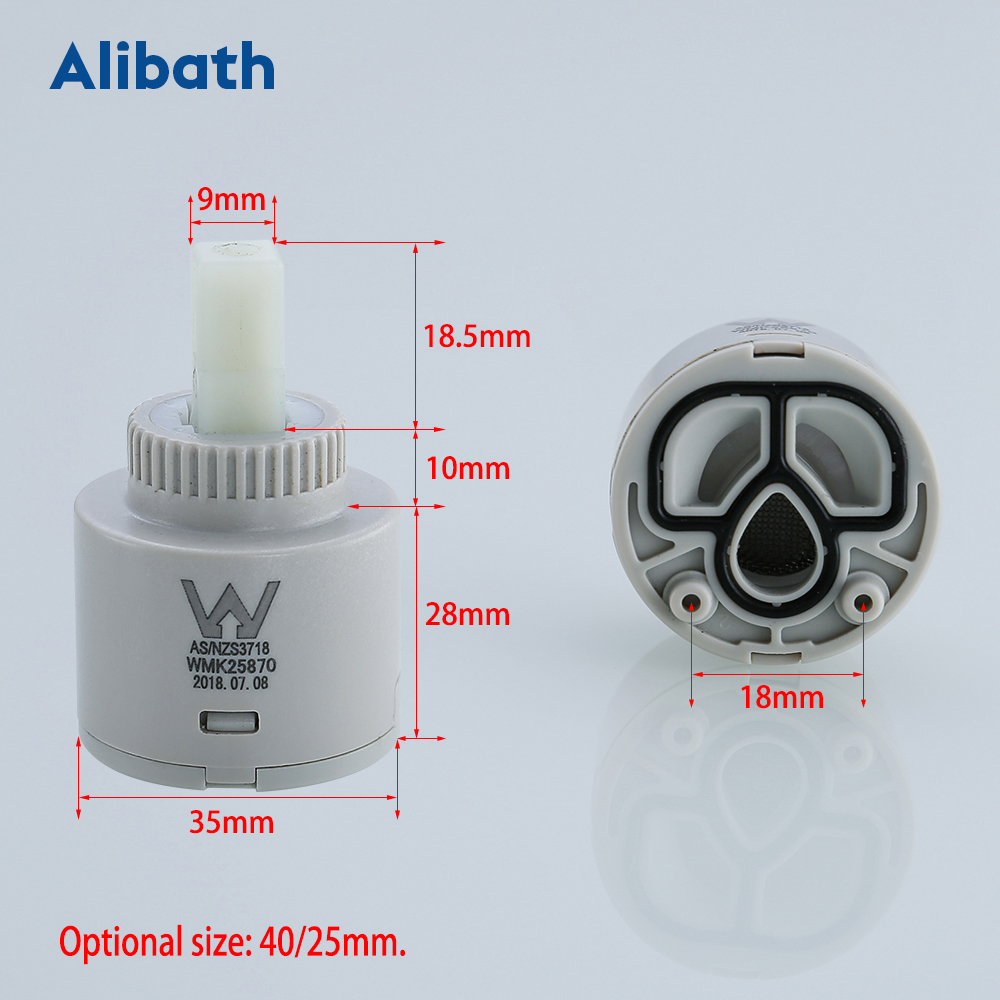 25mm / 35mm / 40mm Ceramic Car - Basin Mixer Cartridge บทวิจารณ์และราคา