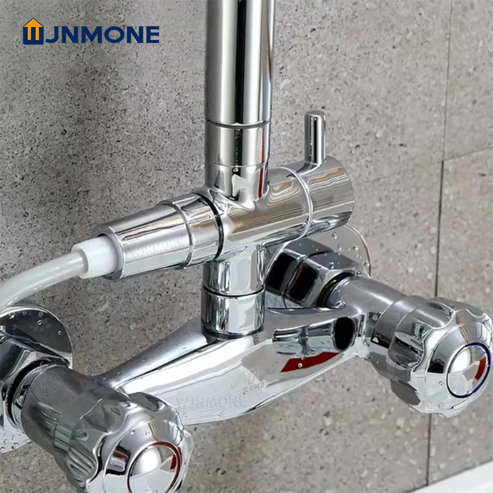 Black Silver 3 Way T-Adapter D - Shower Valve Cartridge บทวิจารณ์และราคา