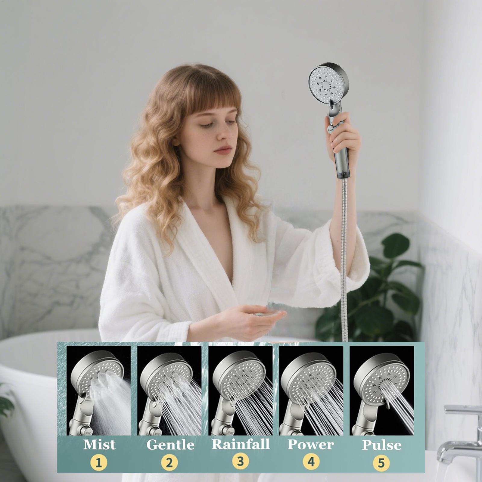New Shower Head 5 Modes Filter - Silicone Tap Washer บทวิจารณ์และราคา