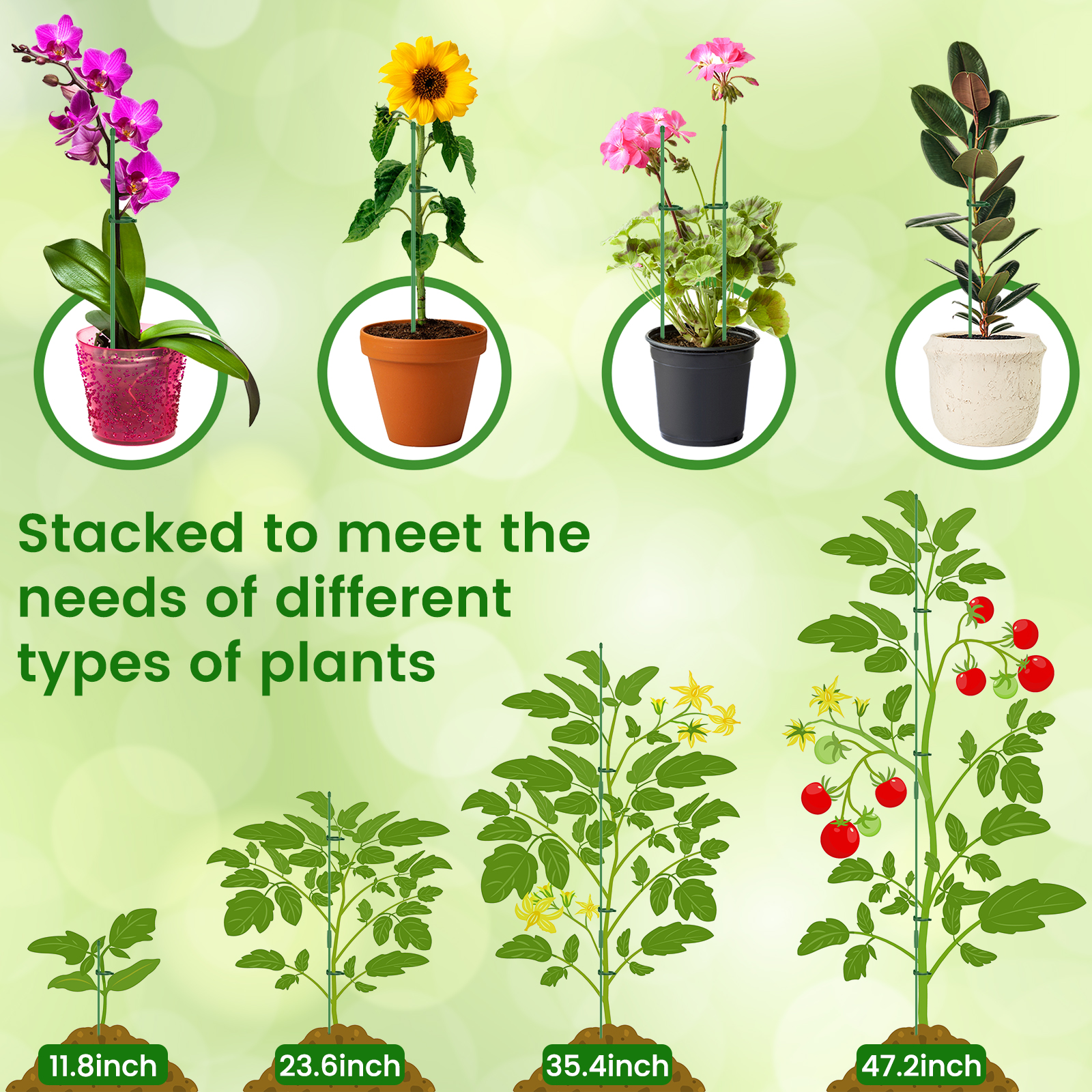 5/30Pcs Adjustable Plant Suppo - Plastic Pipe Clip บทวิจารณ์และราคา