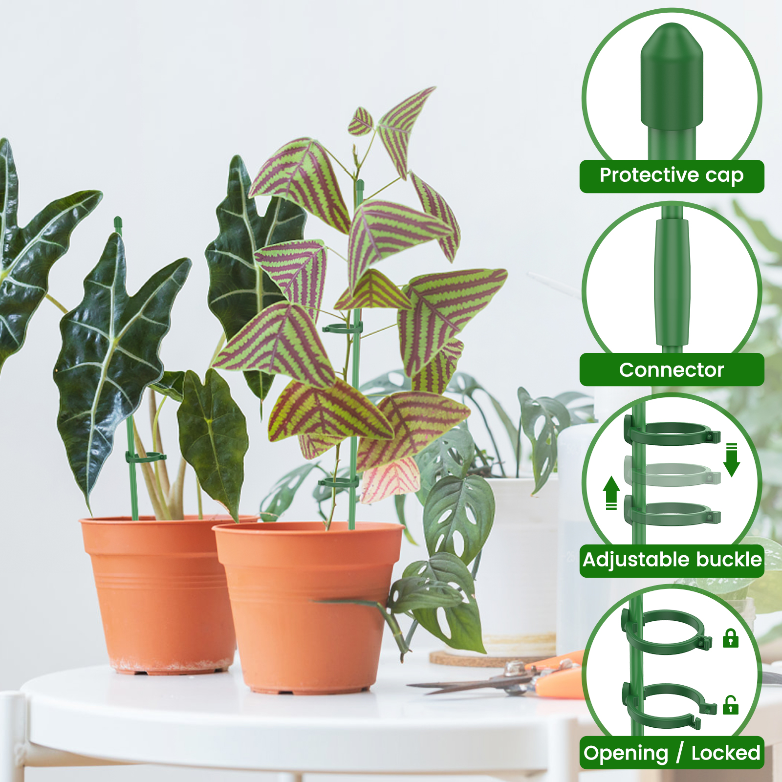 5/30Pcs Adjustable Plant Suppo - Plastic Pipe Clip บทวิจารณ์และราคา