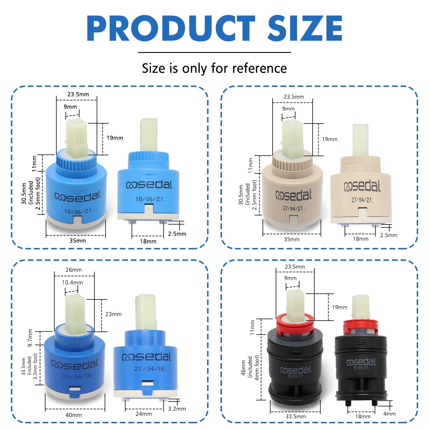 1pc Watersaving Replacement Ce - Basin Mixer Cartridge บทวิจารณ์และราคา