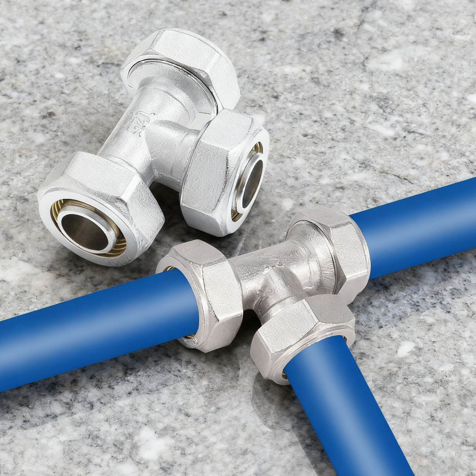 2Pcs 3/4’’ Tee Air Line Fittin - Compression Fitting Brass บทวิจารณ์และราคา
