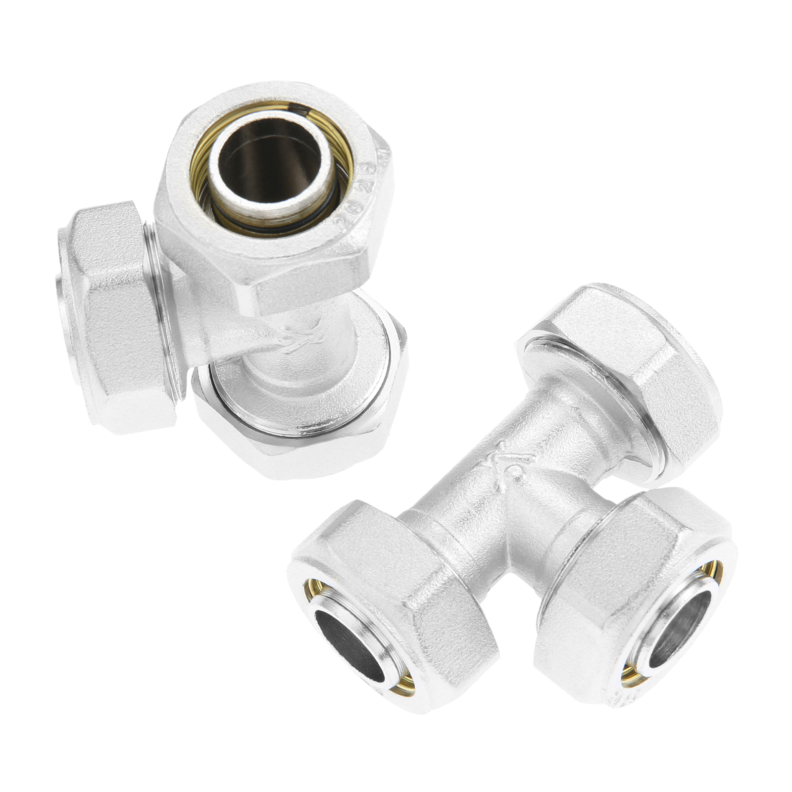 2Pcs 3/4’’ Tee Air Line Fittin - Compression Fitting Brass บทวิจารณ์และราคา