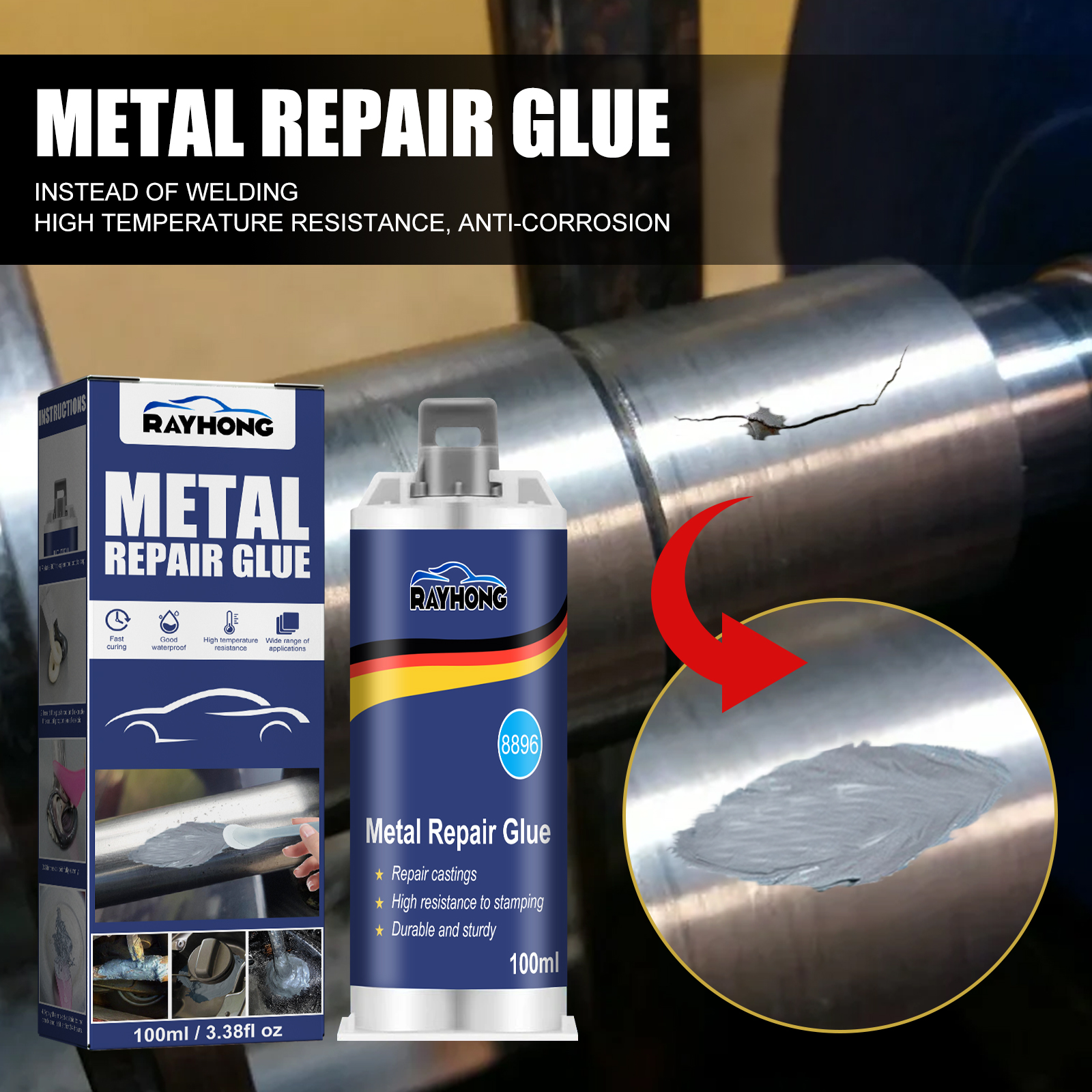 100ml Industrial Metal AB Cast - Solvent Weld Cement บทวิจารณ์และราคา