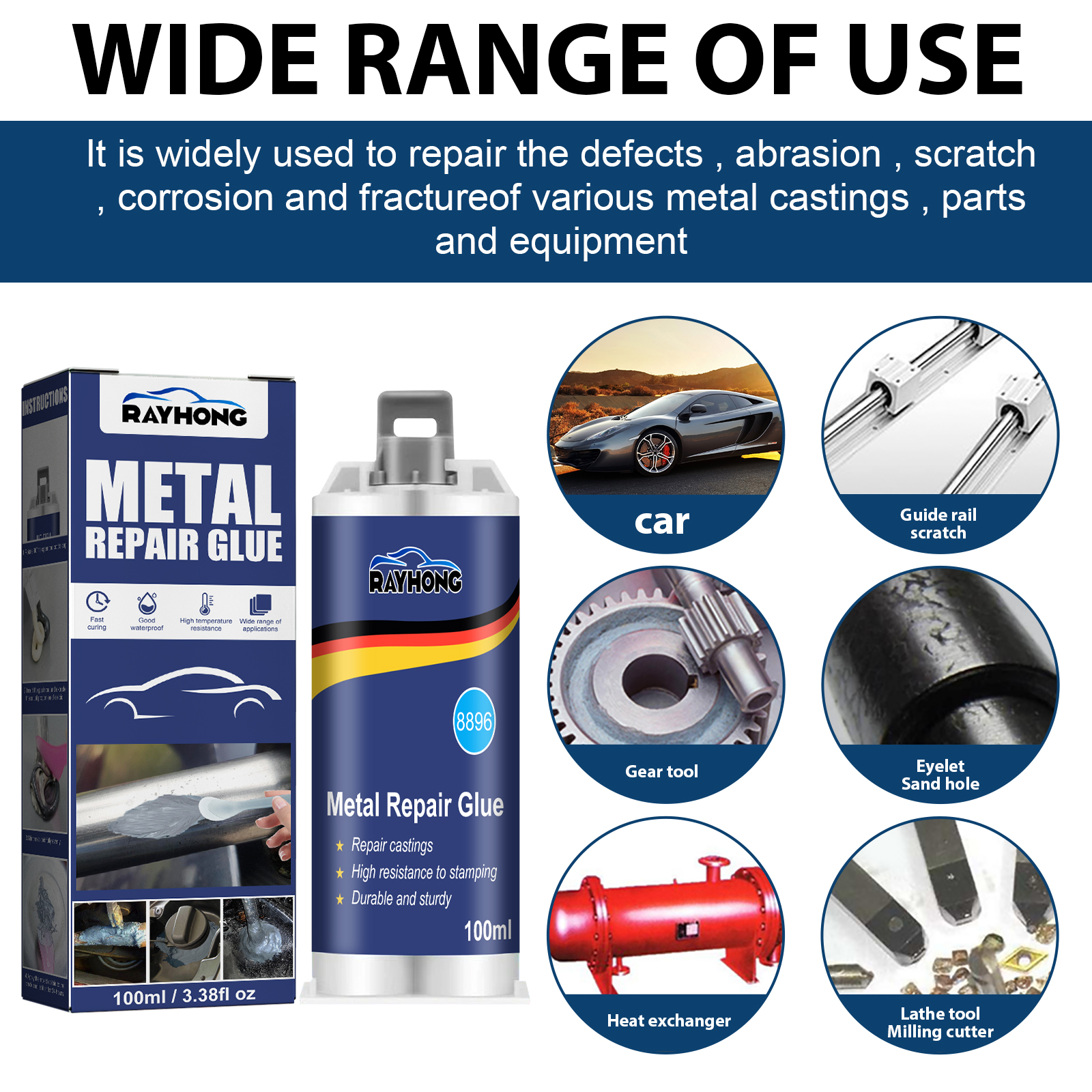 100ml Industrial Metal AB Cast - Solvent Weld Cement บทวิจารณ์และราคา