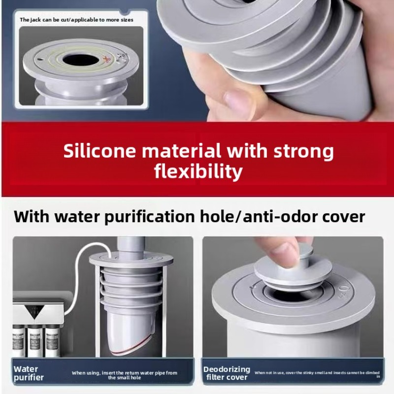 Sink Plug Sewer Pipe Sealing R - Drain Pipe Clip บทวิจารณ์และราคา