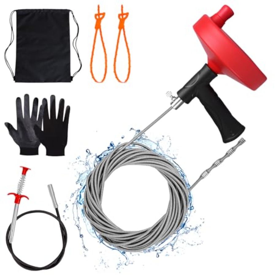 【Spot goods】Drain Auger 33 ft  - Drain Snake Flexible บทวิจารณ์และราคา
