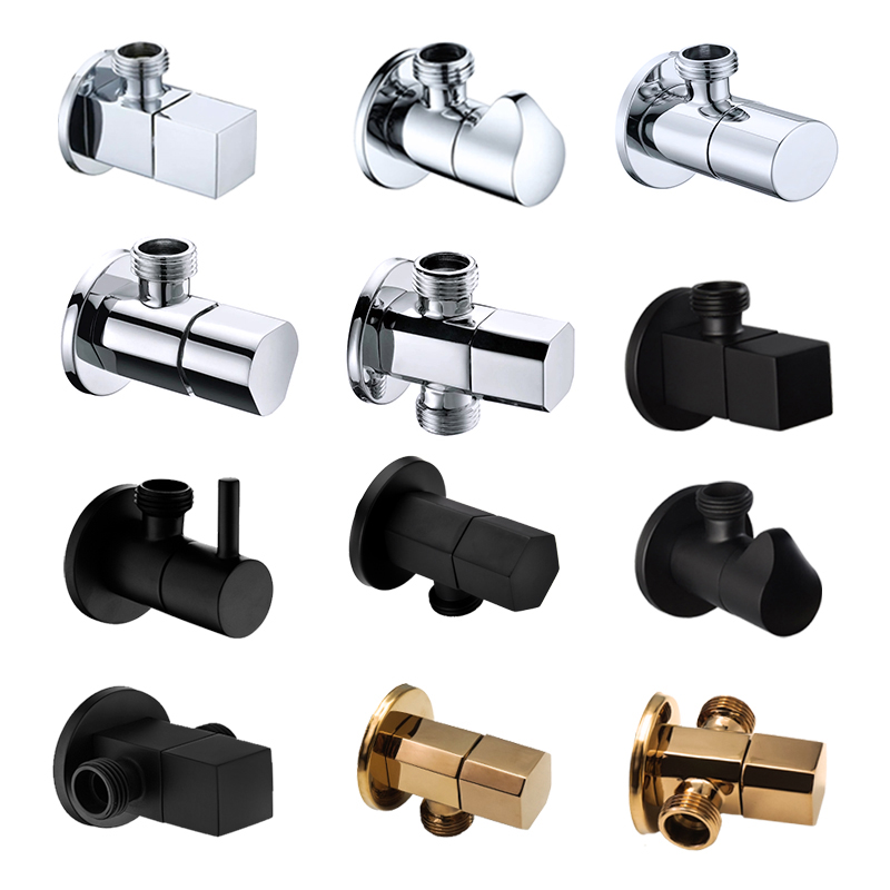 Brass Angle Valve Chrome Black - Toilet Fill Valve บทวิจารณ์และราคา